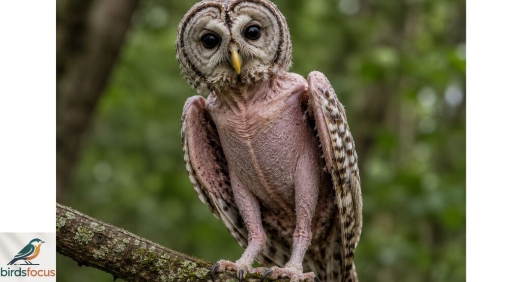 Barred Owl Without Feathers