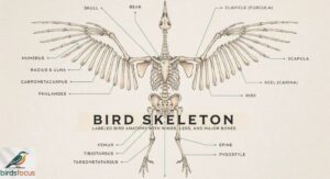 Bird Skeleton: Labeled Bird Anatomy with Wings, Legs, and Major Bones