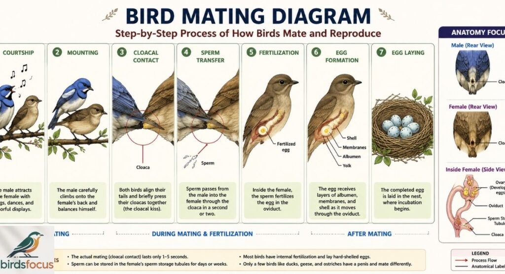 Bird Mating Diagram (Explain with Illustration)